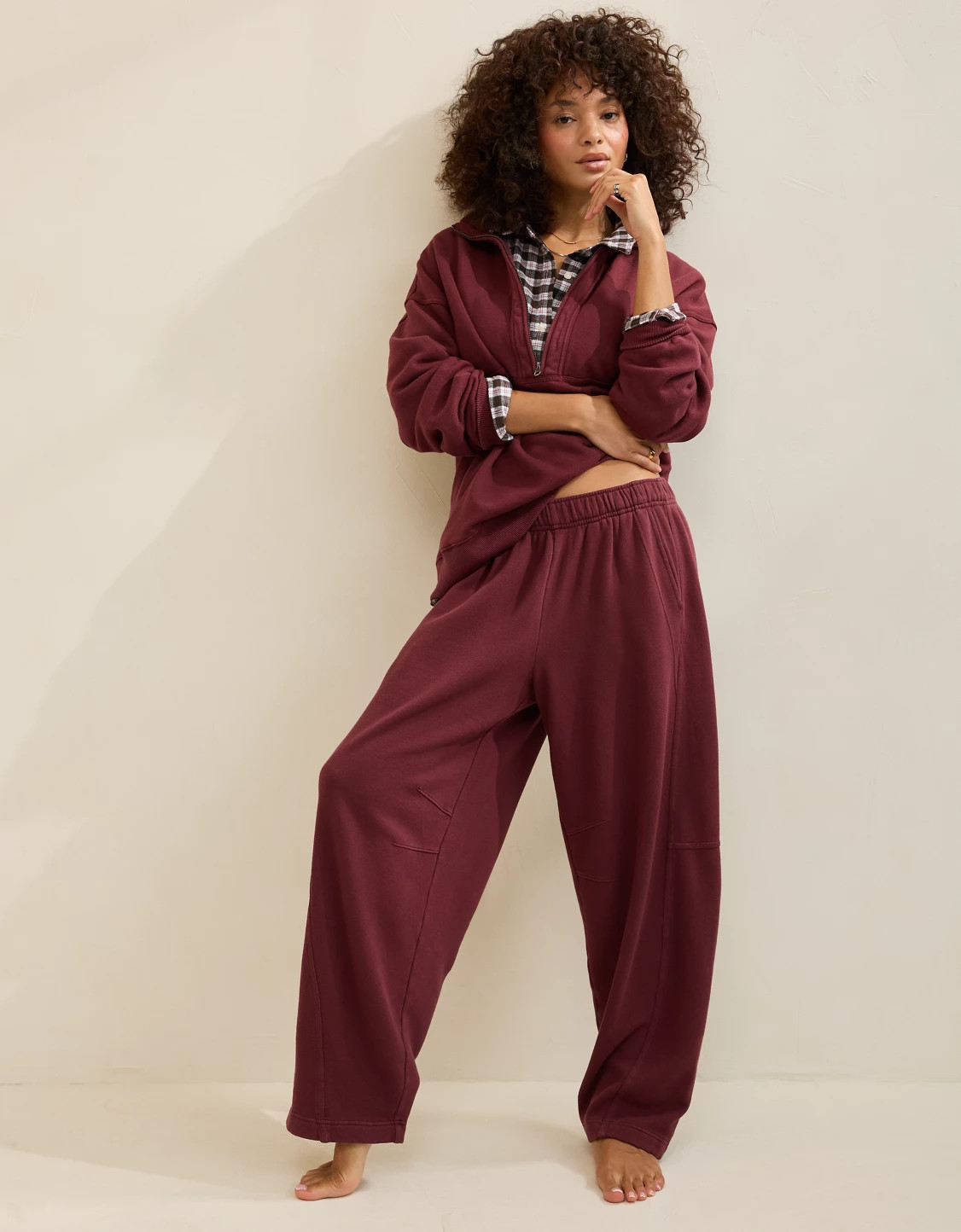Aerie Oh Zip! Barrel Pant | Aerie