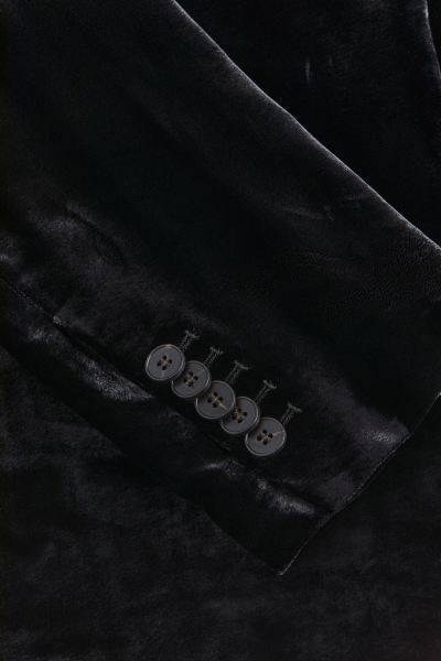 Americana de terciopelo en mezcla de seda - Negro - MUJER | H&M ES | H&M (FR, IT, ES, PT, BE)
