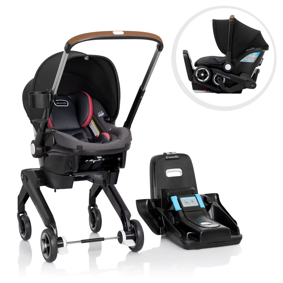 Evenflo Shyft DualRide Travel System with Carryall Storage | Target