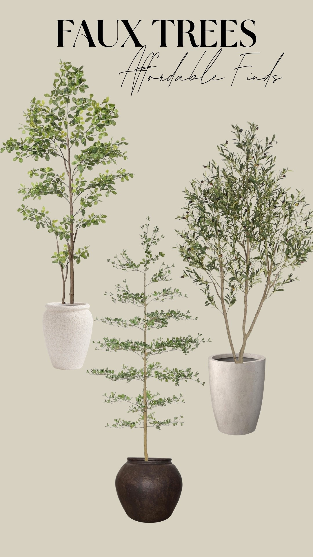 Here’s a polished caption you can use 👇🏼

—

Who says you need to spend $$$ for a designer look? 👏🏼🌿

This 7ft faux olive tree is under $100 and instantly elevates any space. The key is all in the styling ✨

• Take your time fluffing every stem + leaf (this makes ALL the difference)
• Add height with a tall planter to give it that custom look
• Finish it off with moss for a realistic, organic touch

Affordable, elevated, and so easy to recreate 🤎

You can shop the tree, planter + styling details on my LTK — linked in bio! 🛒✨

#LTKHome #AffordableDesign #FauxOliveTree #HomeStyling #BudgetFriendlyFind


#LTKSaleAlert #LTKHome
