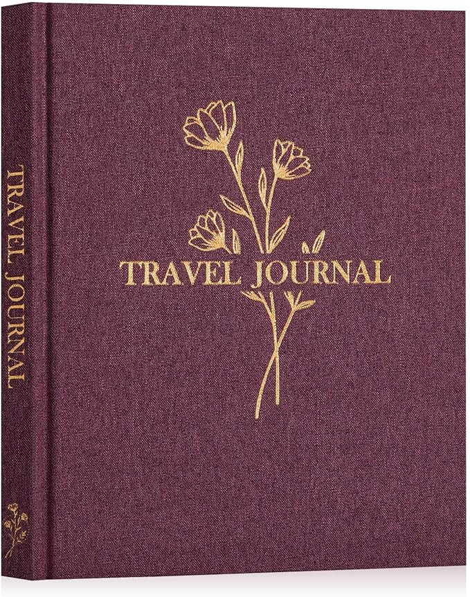 Lanpn Travel Photo Journal Notebook for Women Men, Linen Travel Log Diary Scrapbook Memory Book w... | Amazon (US)