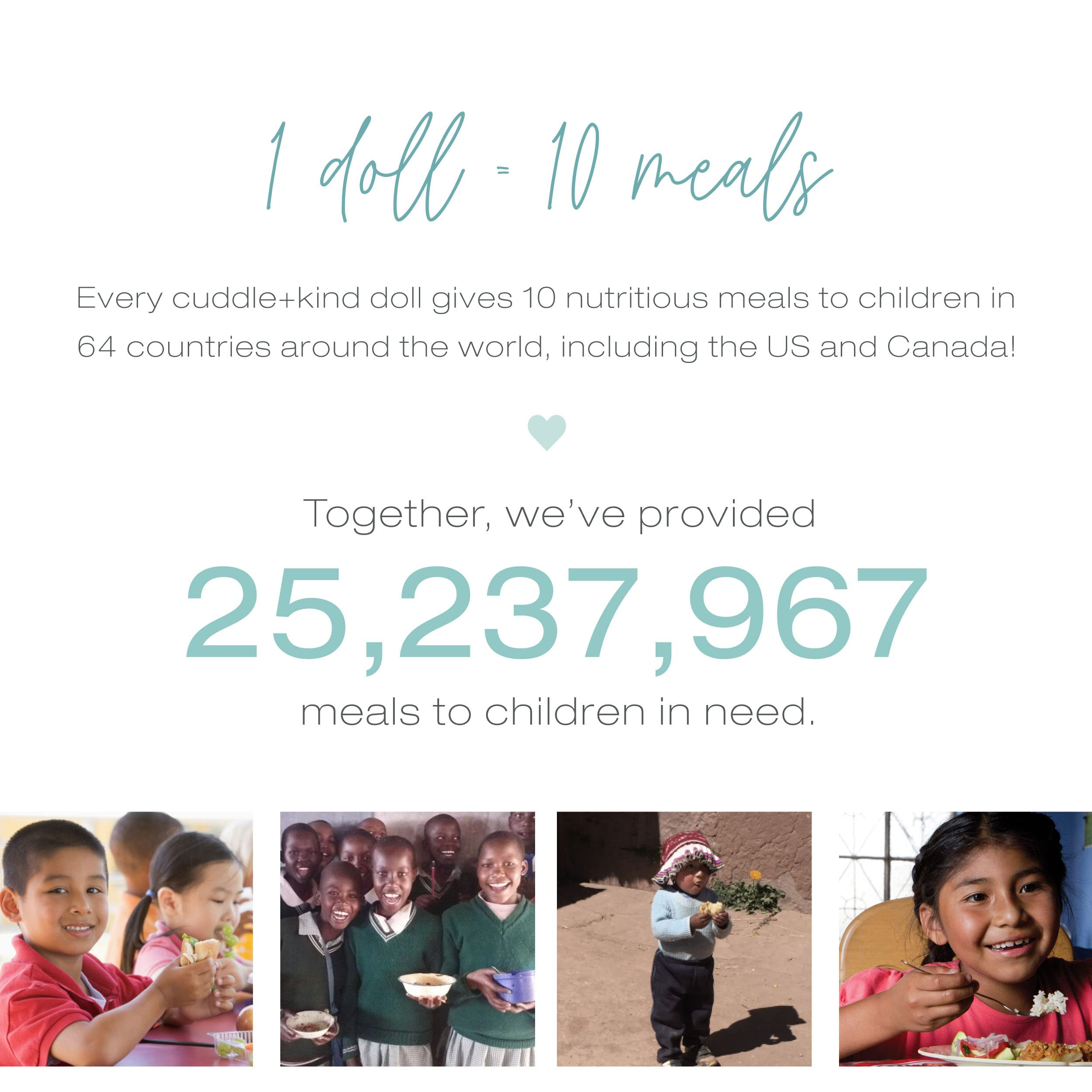 cuddle + kind Hannah The Bunny Blush Little 13" Hand-Knit Doll – 1 Doll = 10 Meals, Fair Trade,... | Amazon (US)