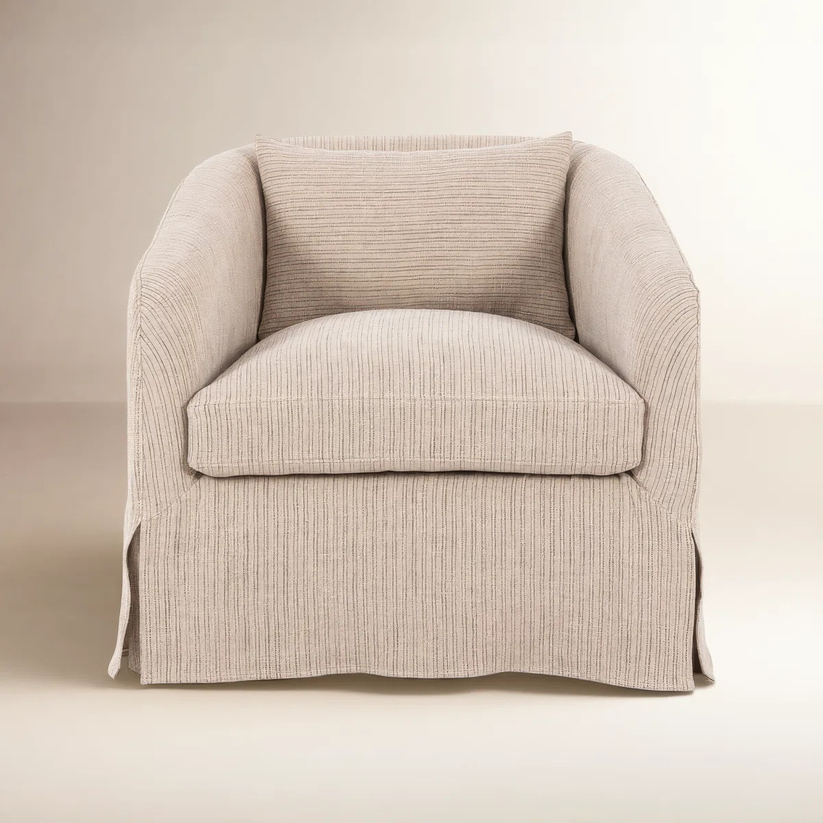 Topanga Slipcover Swivel Chair-Laine Flint | Wayfair North America