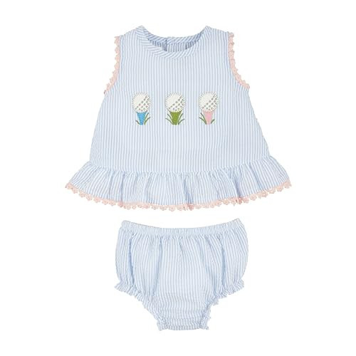 Mud Pie Girls Seersucker Golf Pinafore; 6-9 Months | Amazon (US)