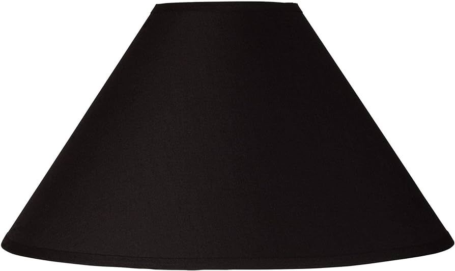 Black Large Chimney Empire Lamp Shade 6" Top x 19" Bottom x 12" Slant (Spider) Replacement with H... | Amazon (US)