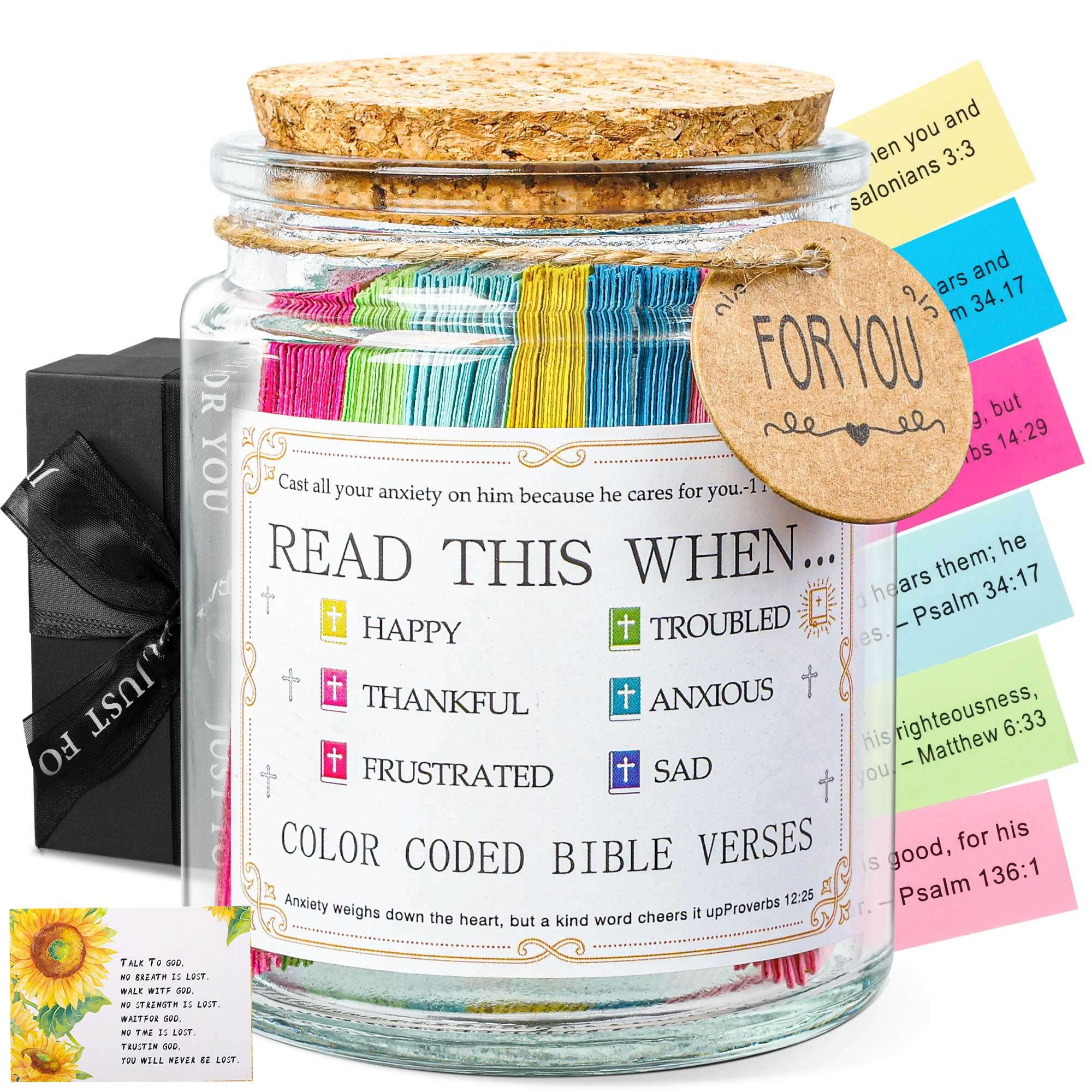 Bible Verse Jar, Read Me When Bible Verses Jar For Daily Encouragement, Inspirational Prayer & Re... | Amazon (US)