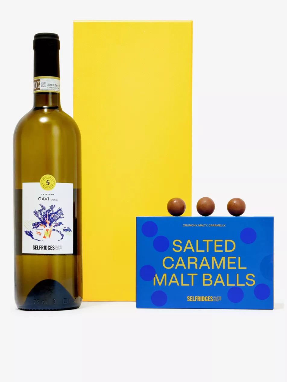 White Wine and Salted Caramel Malt Ball Gift Box - 2 items included | Selfridges