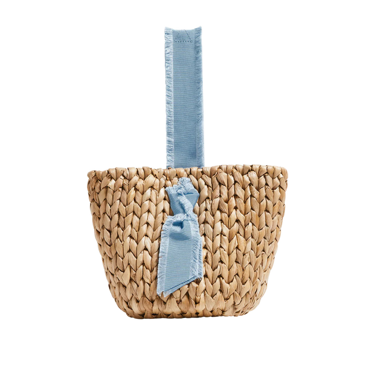 Petite Isla Bahia Basket Bag in Cornflower Blue | Over The Moon