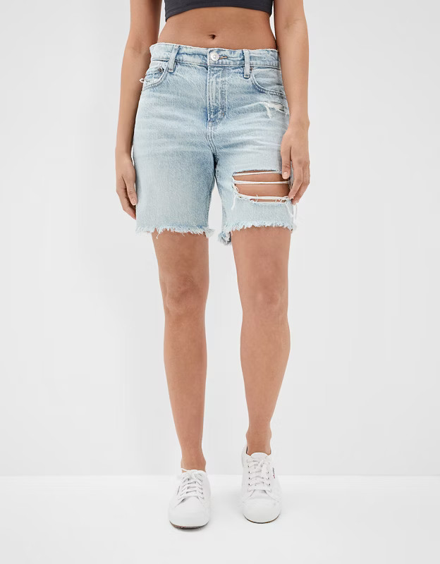 AE Low-Rise Denim Skater Short | American Eagle Outfitters (US & CA)