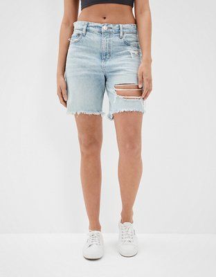 AE Low-Rise Denim Skater Short | American Eagle Outfitters (US & CA)