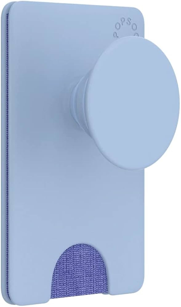 PopSockets Phone Wallet with Expanding Phone Grip, Phone Card Holder - Cornflower Blue | Amazon (US)