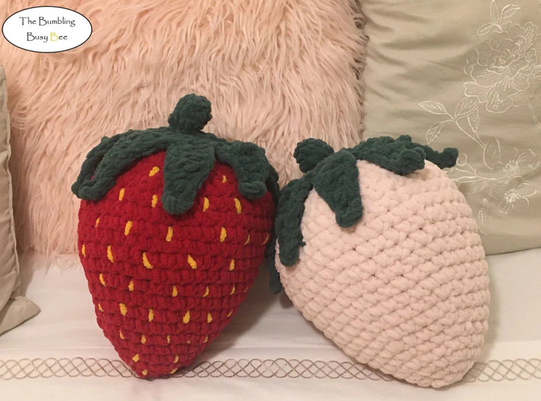 LARGE STRAWBERRY PLUSH crochet Item | Etsy (US)