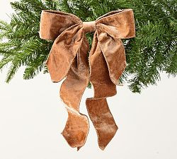 Velvet Double Bow Clip | Pottery Barn (US)