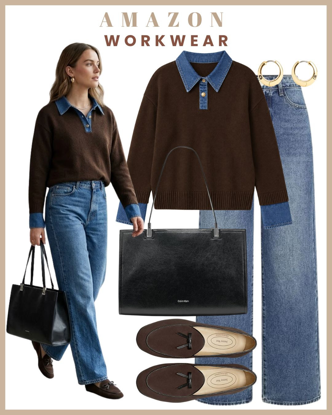 
Jeans for work 👖✨ Yes, jeans can absolutely be office-ready when styled the right way. Sharing easy workwear outfits with jeans that feel polished, comfortable, and perfect for smart-casual office days 🙌 The key? Keep the denim clean and pair it with elevated, structured pieces 

 #LTKdayinmylife #LTKgrwm #LTKootd