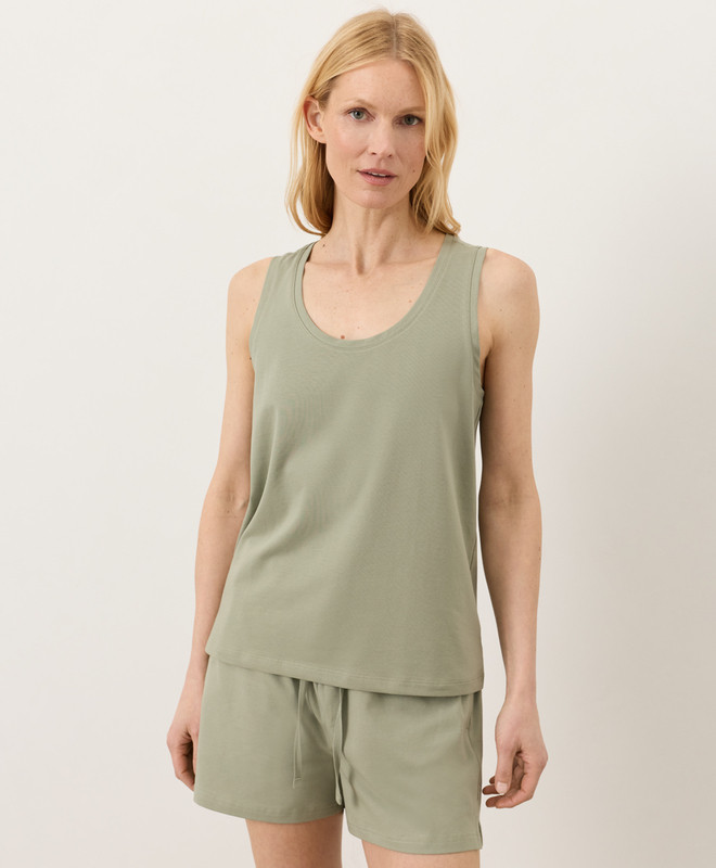 Women’s Luxe Essential Scoop Neck Tank made with Organic Cotton | Pact | Pact Apparel