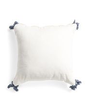 20x20 Tassel Corner Linen Pillow | Marshalls