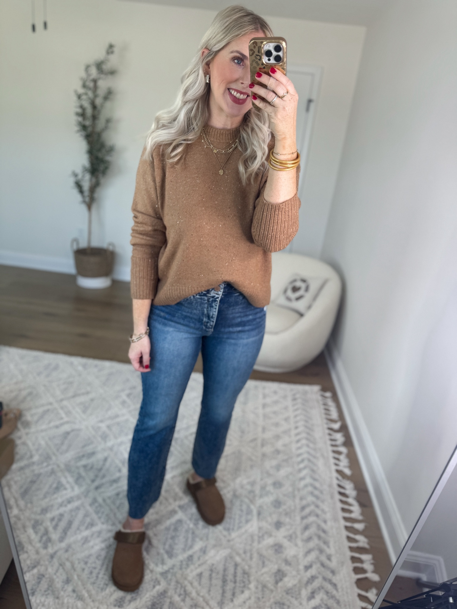 Nordstrom Anniversary Sale try on 
Sweater- medium
Jeans- go with smaller size 

#LTKSaleAlert #LTKFindsUnder50 #LTKxNSale