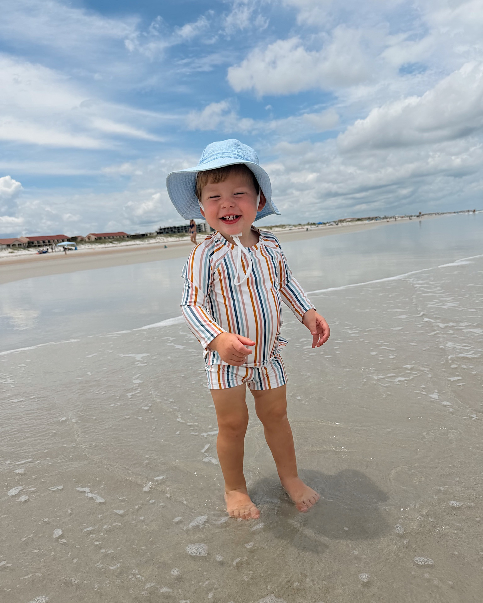 Storm’s beach vacation ootd! Linking his outfit and all of our other toddler beach finds from Amazon!