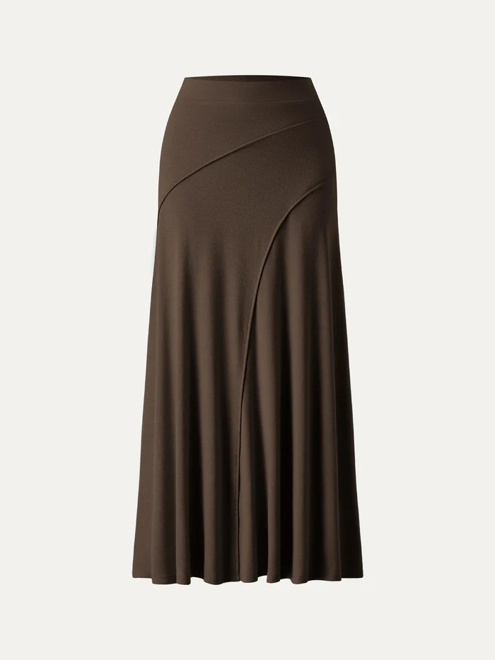 Eco-Mousse\u00ae Drapey A-Line Midi Skirt | OGLmove