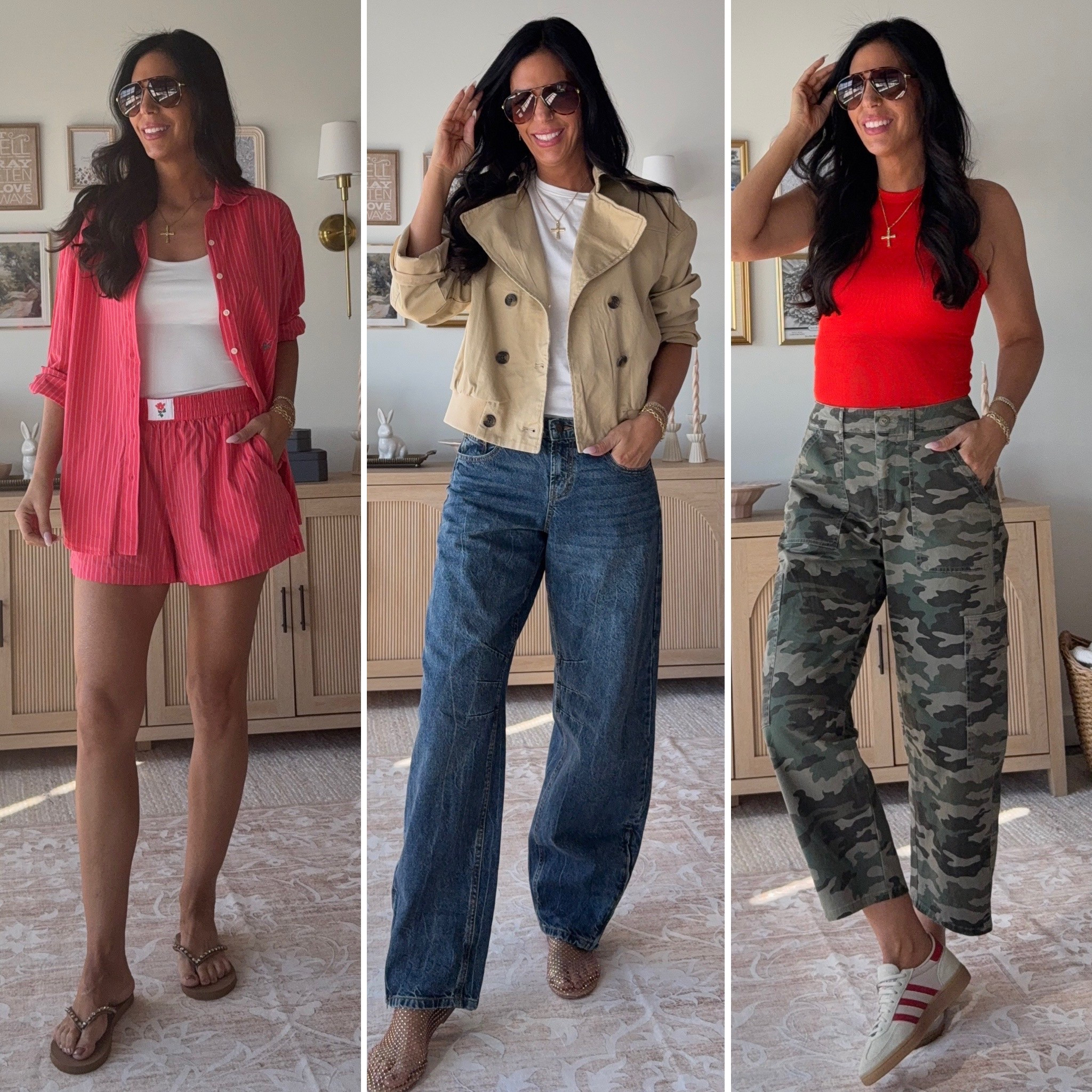 Target basics under $10 
Wearing a small 
Denim - size 4 
Camo pants - size 4 
Jacket- size xs 

#LTKSaleAlert #LTKU #LTKFindsUnder50