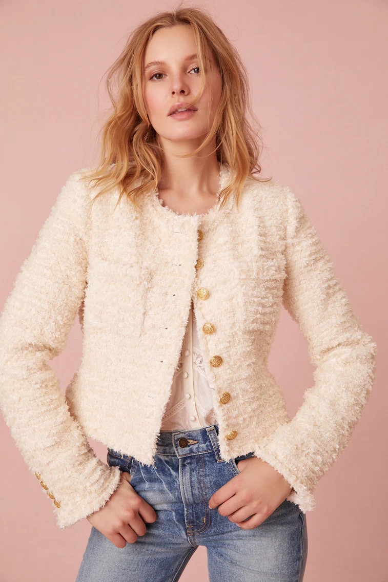 Vermont Tweed Cropped Jacket | LoveShackFancy