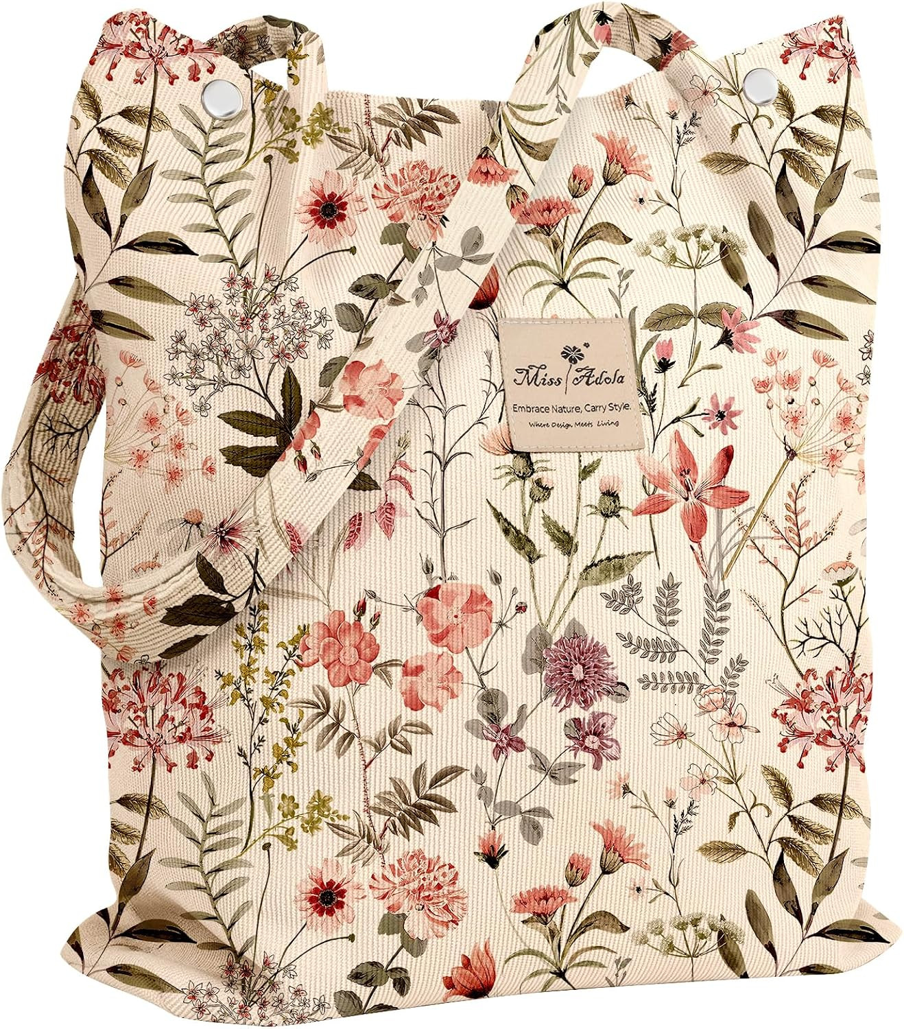 Miss Adola Corduroy Tote Bag for Women Cute Design | Amazon (US)