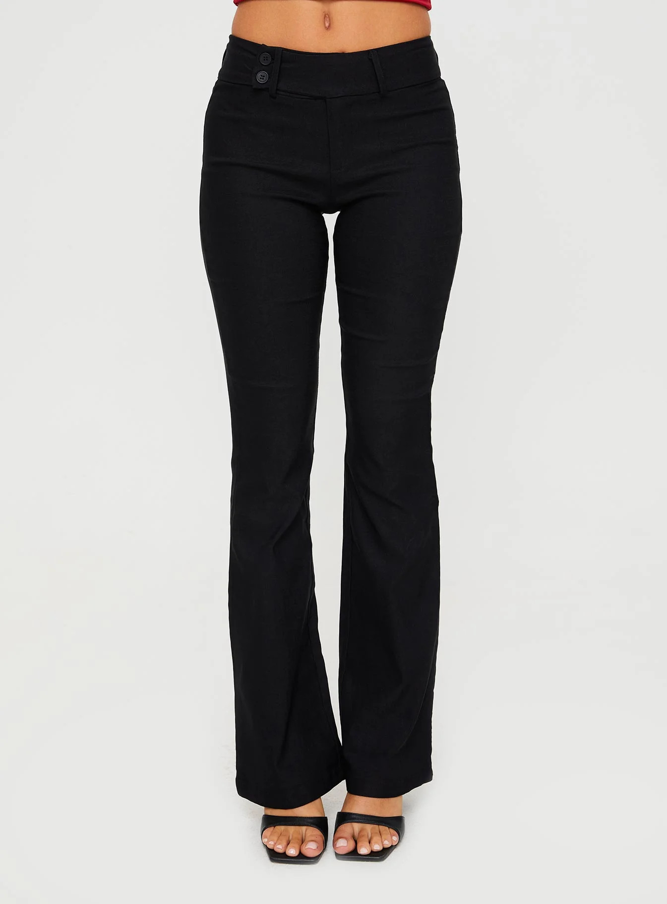 Kinkirk Flared Pants Black | Princess Polly US
