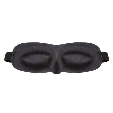 Contoured Sleep Mask - Black, Molded Eye Cups Allow for REM Eye Movement | Walmart (US)