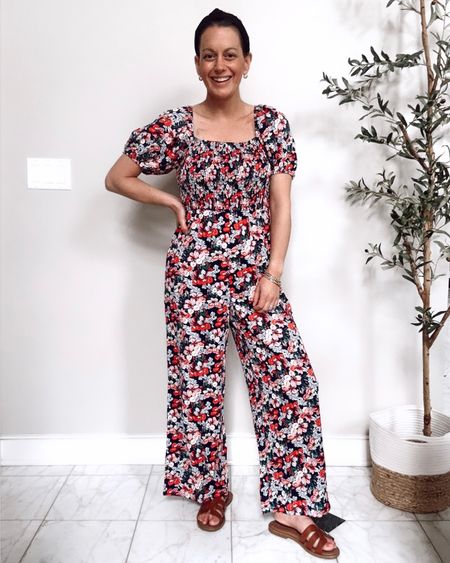 Amazon floral jumpsuit is so good! Runs true to size - I’m in the small and I am 5’4”.  Perfect vacation outfit or for an Easter outfit!



#LTKover40 #LTKstyletip #LTKfindsunder50