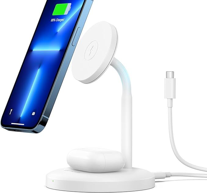 Syncwire Wireless Charging Stand - 2 in 1 Free Rotation Magnetic Charger Station for MagSafe iPho... | Amazon (US)