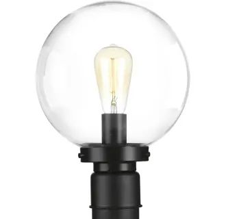 Progress Lighting P540007-031 Black Globe Lanterns Single Light 13-1/4" High Outdoor Single Head ... | Build.com, Inc.