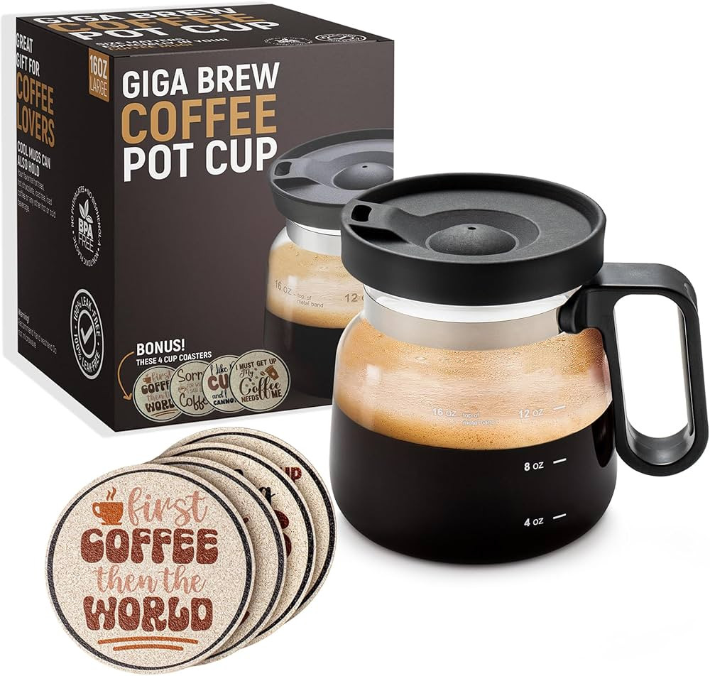 Coffee Pot Mug – The Unique, Funny, Novelty Coffee Mug Perfect Surprise Gift for Coffee Lovers ... | Amazon (US)