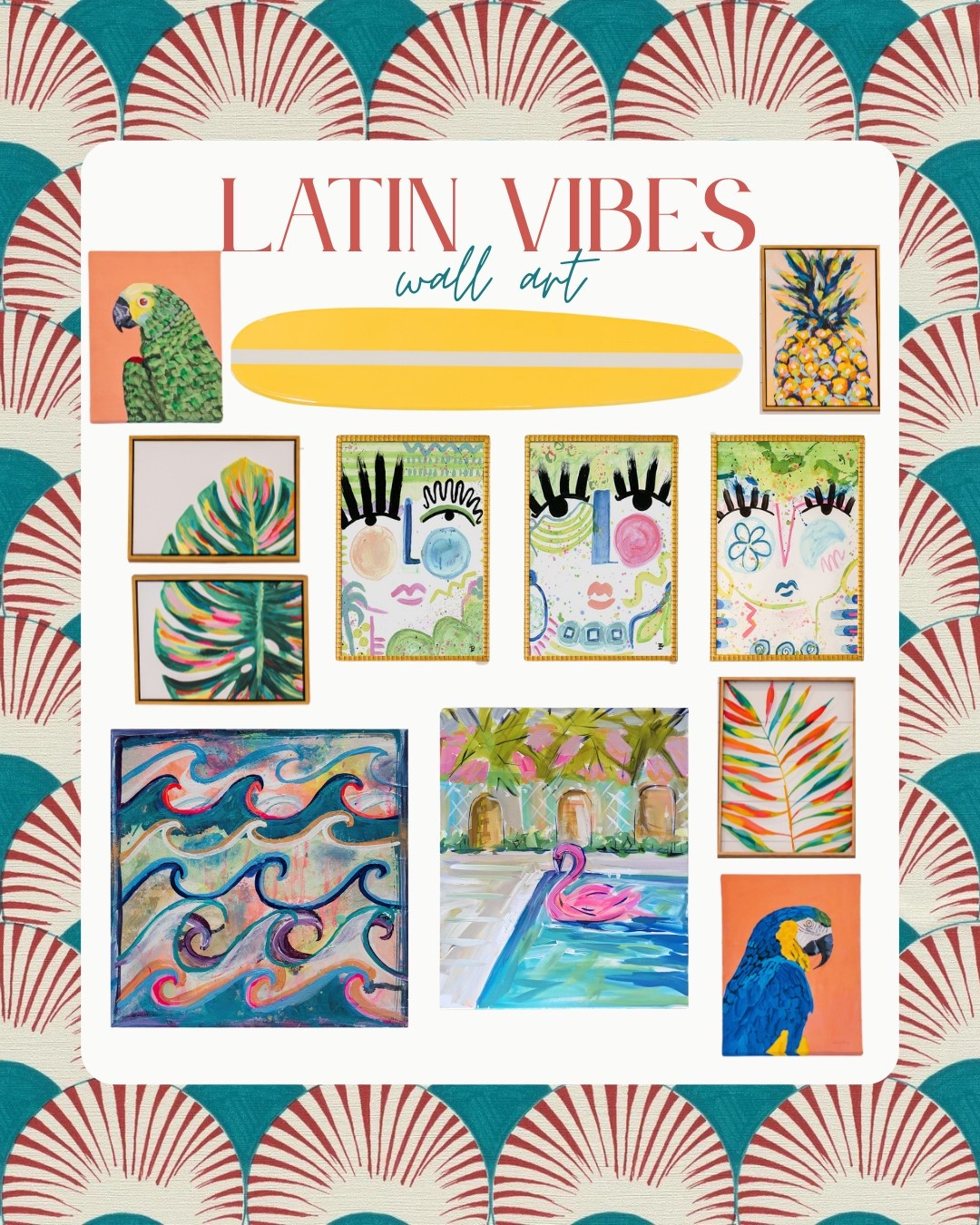 Tropical, bold, and full of Latin flair! The Latin Vibes Project’s art is anything but ordinary. We love pulling from Urban Garden for pieces that pop. Their collection? Chef's kiss. 🤌🏼
Bright, unorthodox, and always unforgettable. 🌴✨ #interiordesign #wallart #art #latinvibes

#LTKSeasonal #LTKHome #LTKStyleTip