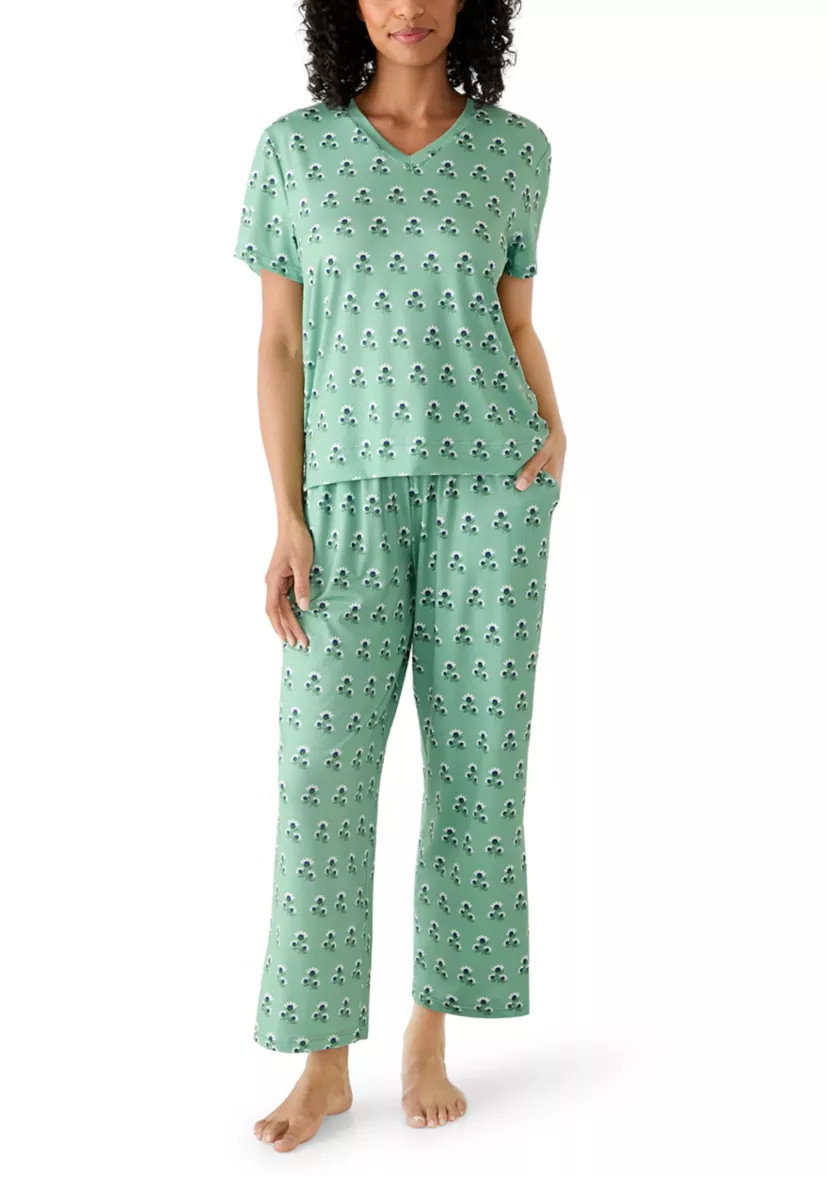 Women's Hayes Short Sleeve Shirt and Pants Pajama Set | Belk