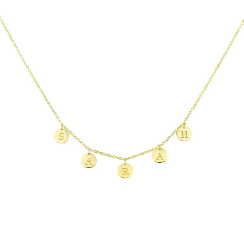 It's All in a Name™ *Coin* Personalized Necklace | The Sis Kiss