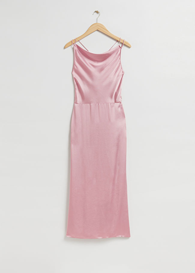 Cowl-Neck Satin Dress | & Other Stories US