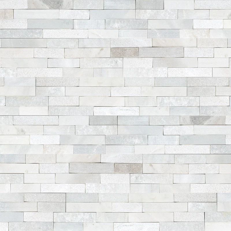 Arctic White Multi Finish 6" x 24" Marble Stone Look Tile | Wayfair North America
