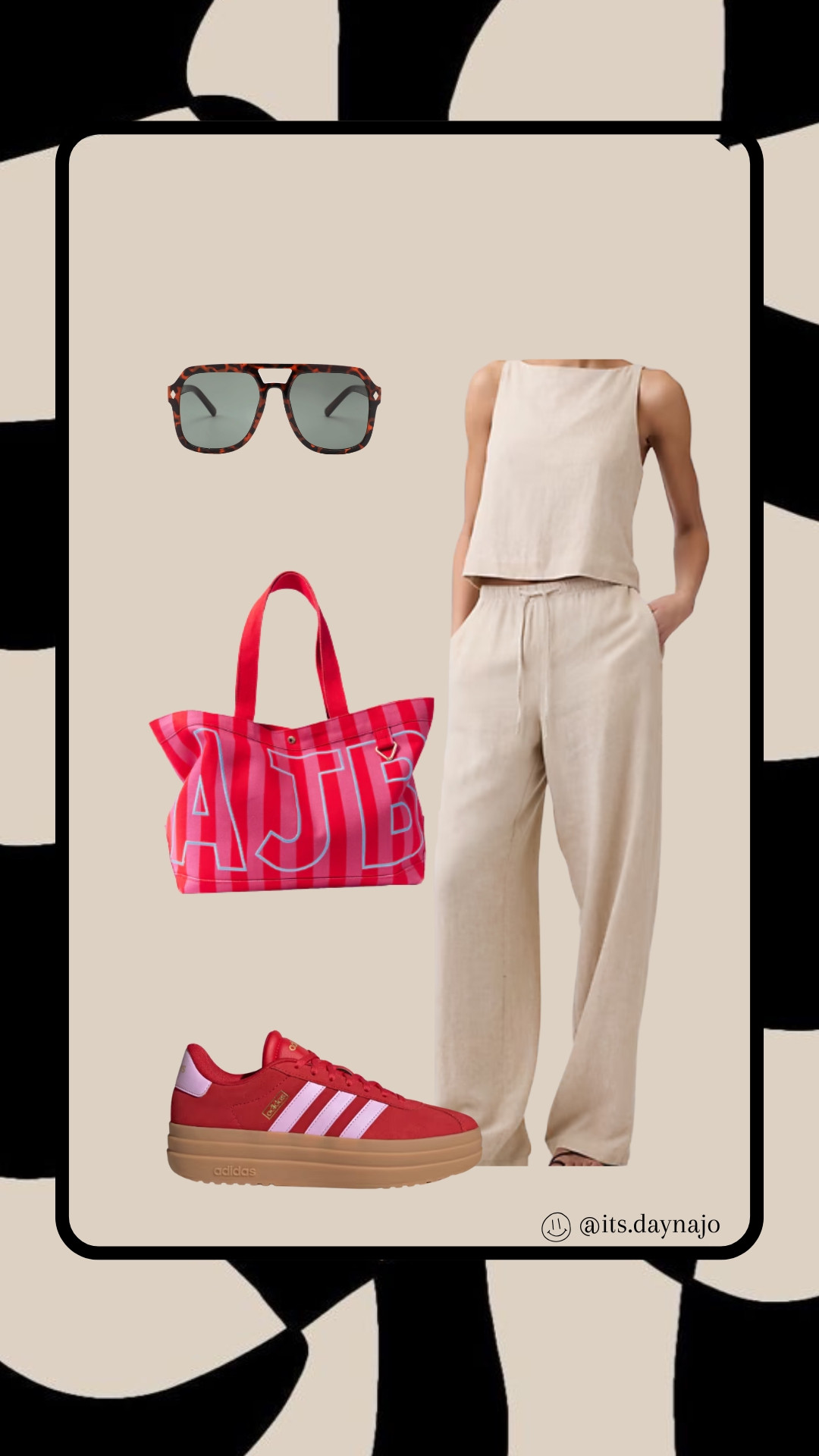 Outfit idea // ootd // summer fit // spring fit // outfit inspo // dopamine dressing // adidas // gap factory 