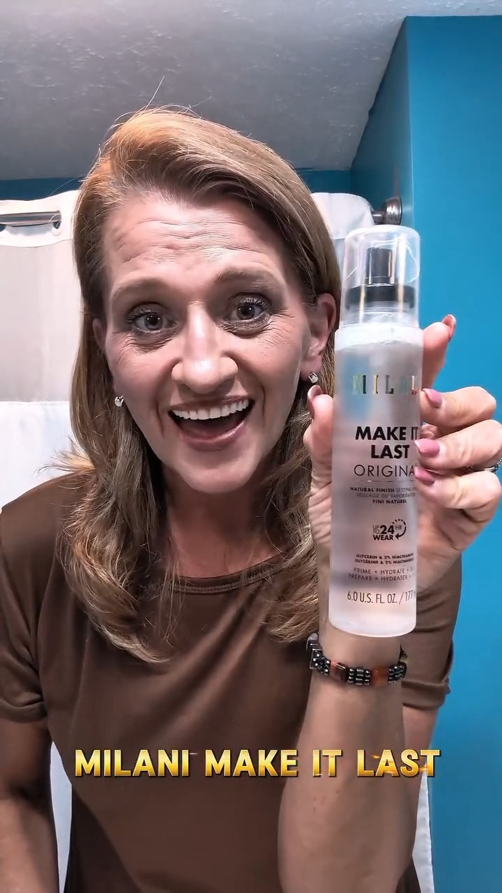 Your Makeup’s Ride or Die 🛞✨

When I say this setting spray could hold my life together—I mean it.
Milani Make It Last is basically hairspray for your face (minus the crunch).
Sweat? Tears? Drama? This spray said “Not today, smudgy eyeliner.” 💅
Add to cart before your contour pulls a disappearing act. 👻
#MakeItLast #MilaniSettingSpray #LTKBeauty #MakeupThatSticks #SweatProofSlay #BeautyMustHaves #LTKMakeup #FaceBeatForever

#LTKFindsUnder50 #LTKHome #LTKBeauty