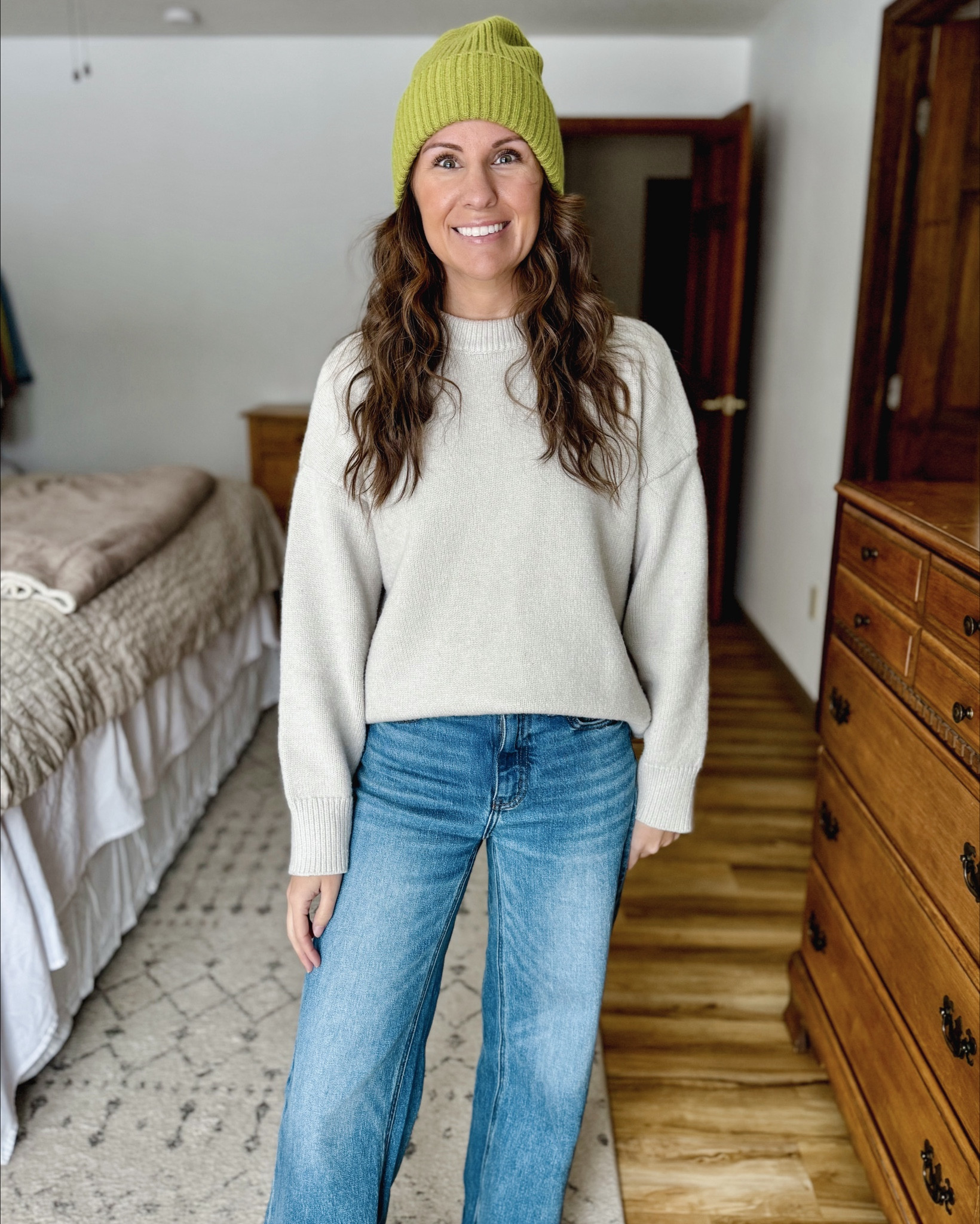 I love jeans + a sweater as much as the next girl, but by February it can start to feel a little stale.

This week I’m doing a little series and sharing a few tips to make your “jeans and a sweater” outfit better! I’m providing some ideas of things I add or do to make my sweater + jeans outfits a little more fun🧡 go back and watch yesterday’s tip if you missed it (I’ll link it in this reel to make it easy!)🙌🏽

Tip # 2: add a pop of color or pattern — one of my favorite ways to make ANY outfit more fun is adding color or pattern. You can add a pop of color or pattern with a beanie (or baseball cap!), fun socks, a cute scarf (knit or satin/cotton), or a bright colored bag! Another great option that isn’t pictured here is jewelry—fun beaded or gemstone necklaces, or colorful earrings or bracelets! 

#jeansandasweater #fashiontips #fashionhacks #widelegjeans #granolagirlstyle 

#LTKootd #LTKgrwm #LTKPetite