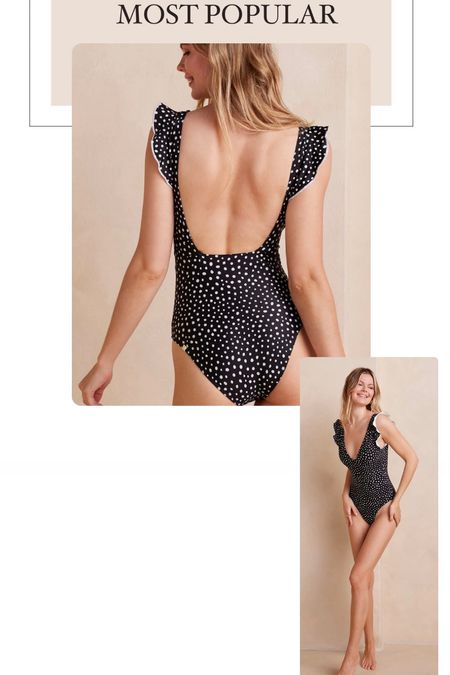 One piece swim, backless swimsuit, vacation style, ruffle swimsuit, flattering one piece, one piece swim, mom bod, pool style, spring break style 

#LTKswim #LTKtravel #LTKover40