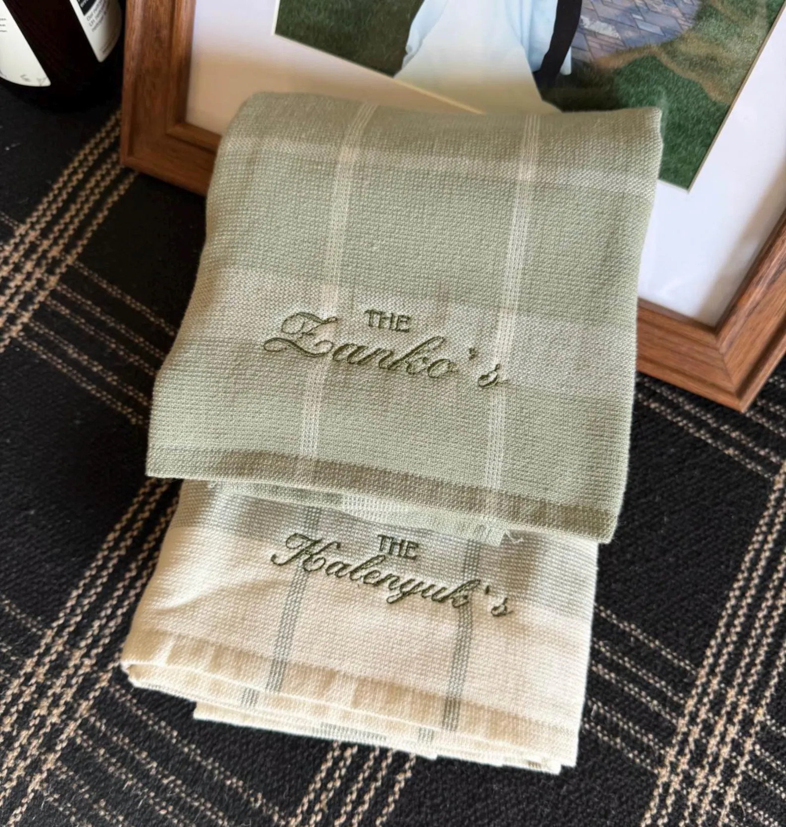 Custom Embroidered Kitchen Towels - Personalized Kitchen Towel | Etsy (Global)