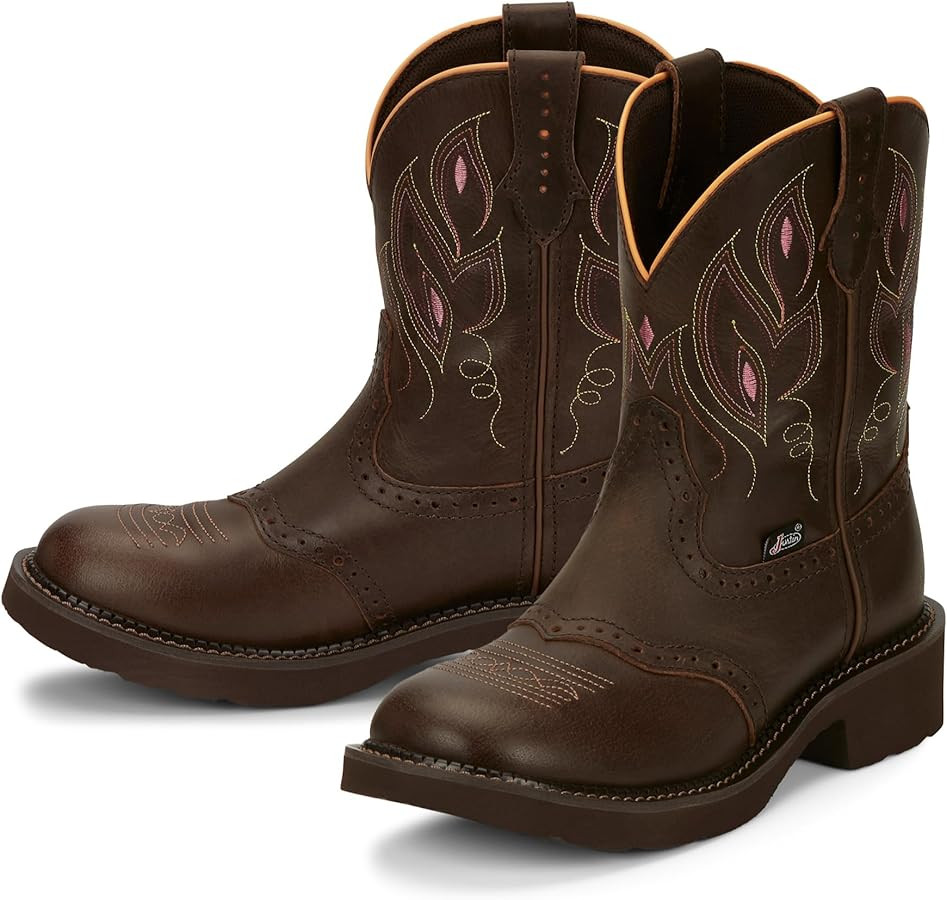 Justin Women's Gemma 8" Stylish Western Cowboy Boots | Amazon (US)