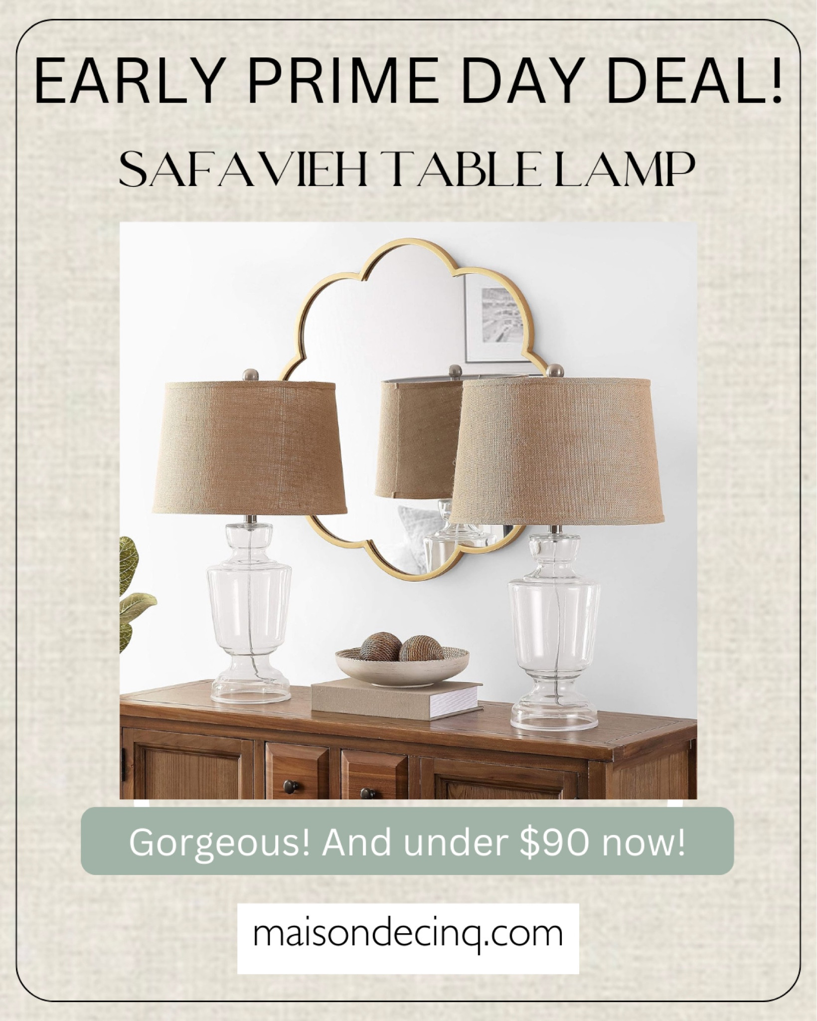 LOVE this super chic table lamp - now 24% off with Early Prime!



#LTKFindsUnder100 #LTKSaleAlert