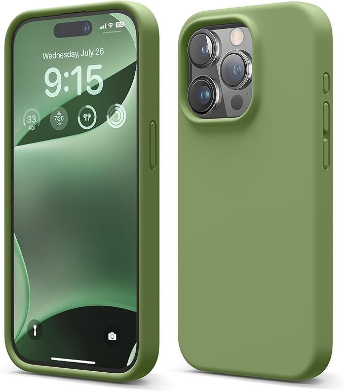 elago Compatible with iPhone 15 Pro Case, Liquid Silicone Case, Full Body Protective Cover, Shock... | Amazon (US)