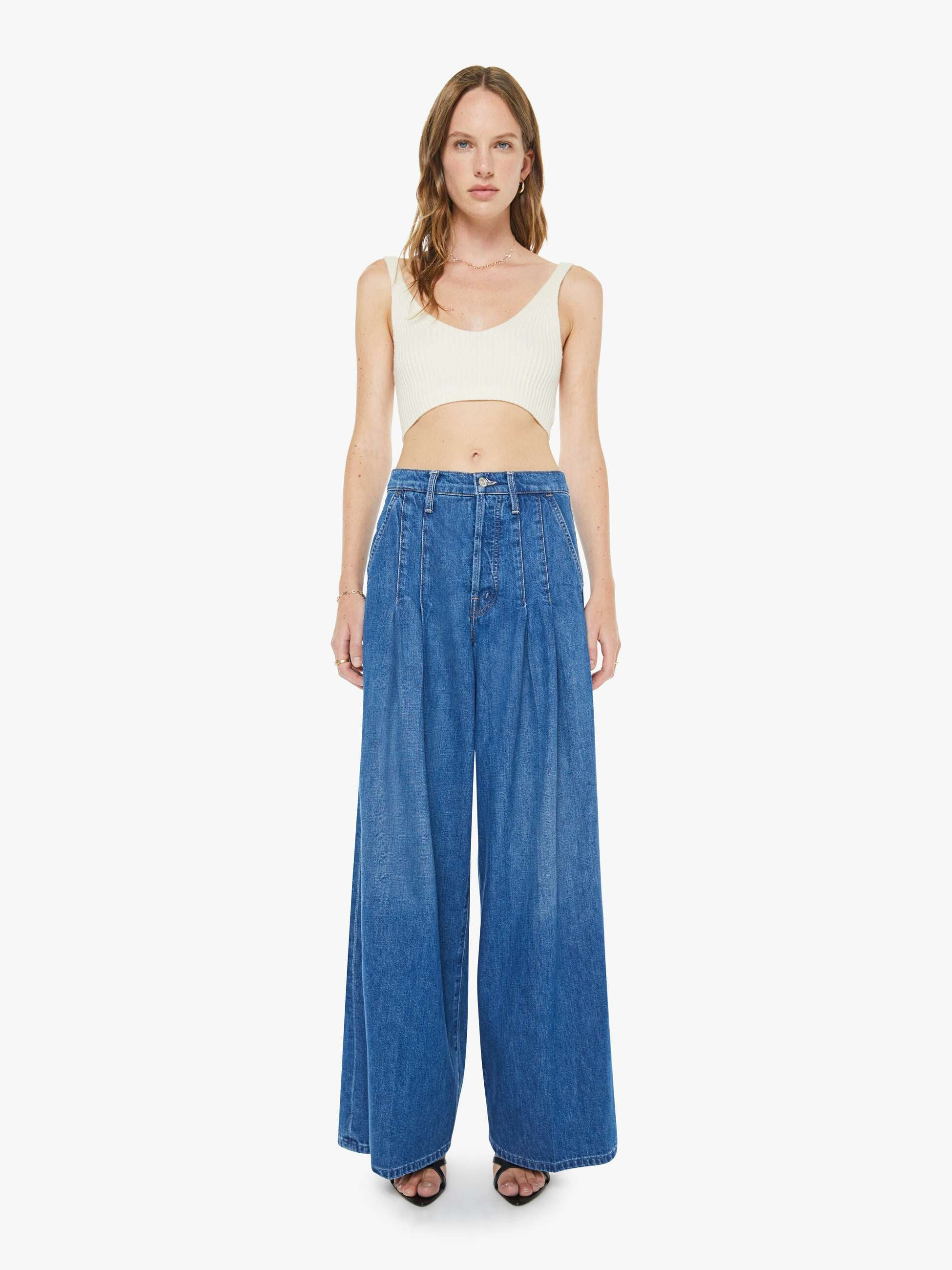 The Pleated Pouty Skimp - Big Tipper | Mother Denim