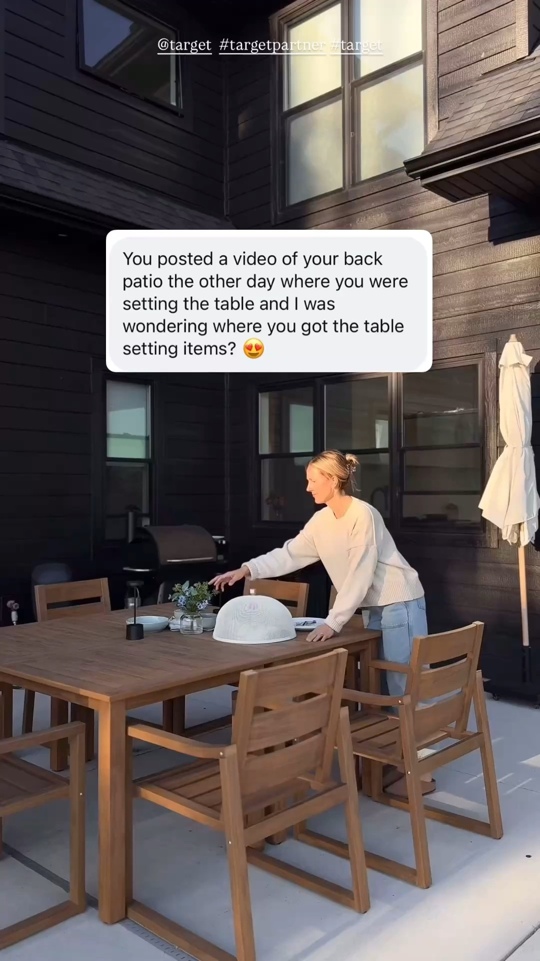 Here are my favorite simple home style table setting + other outdoor finds for summer! @Target #target #targetpartner

#LTKHome