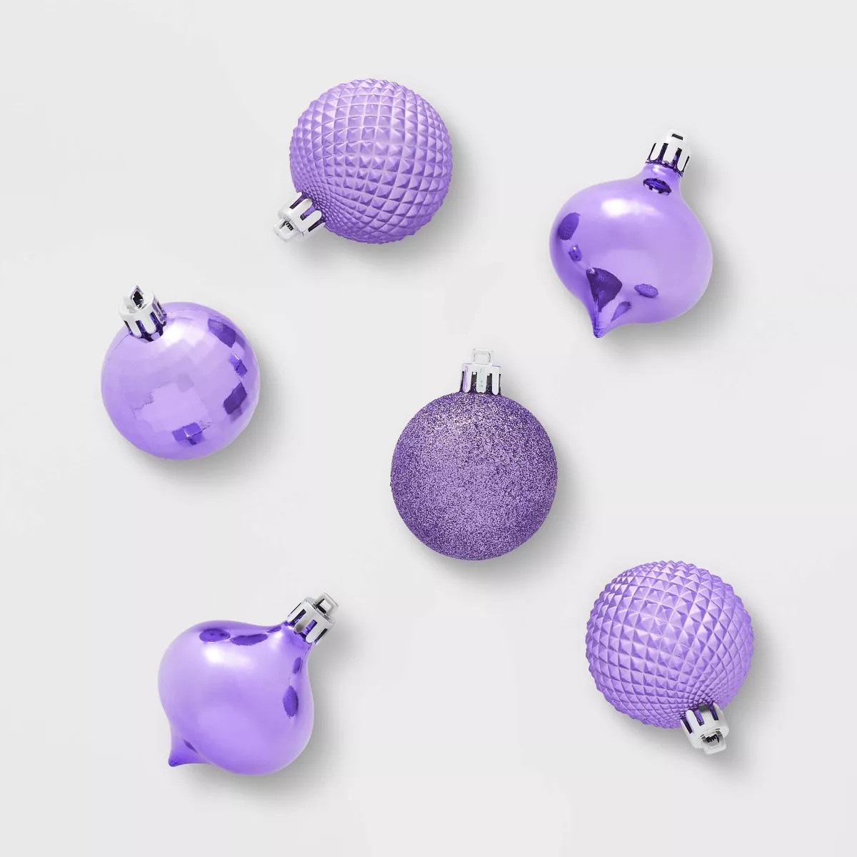 Shatter-Resistant Textured Plastic Christmas Tree Ornament Set 20pc - Wondershop™ | Target