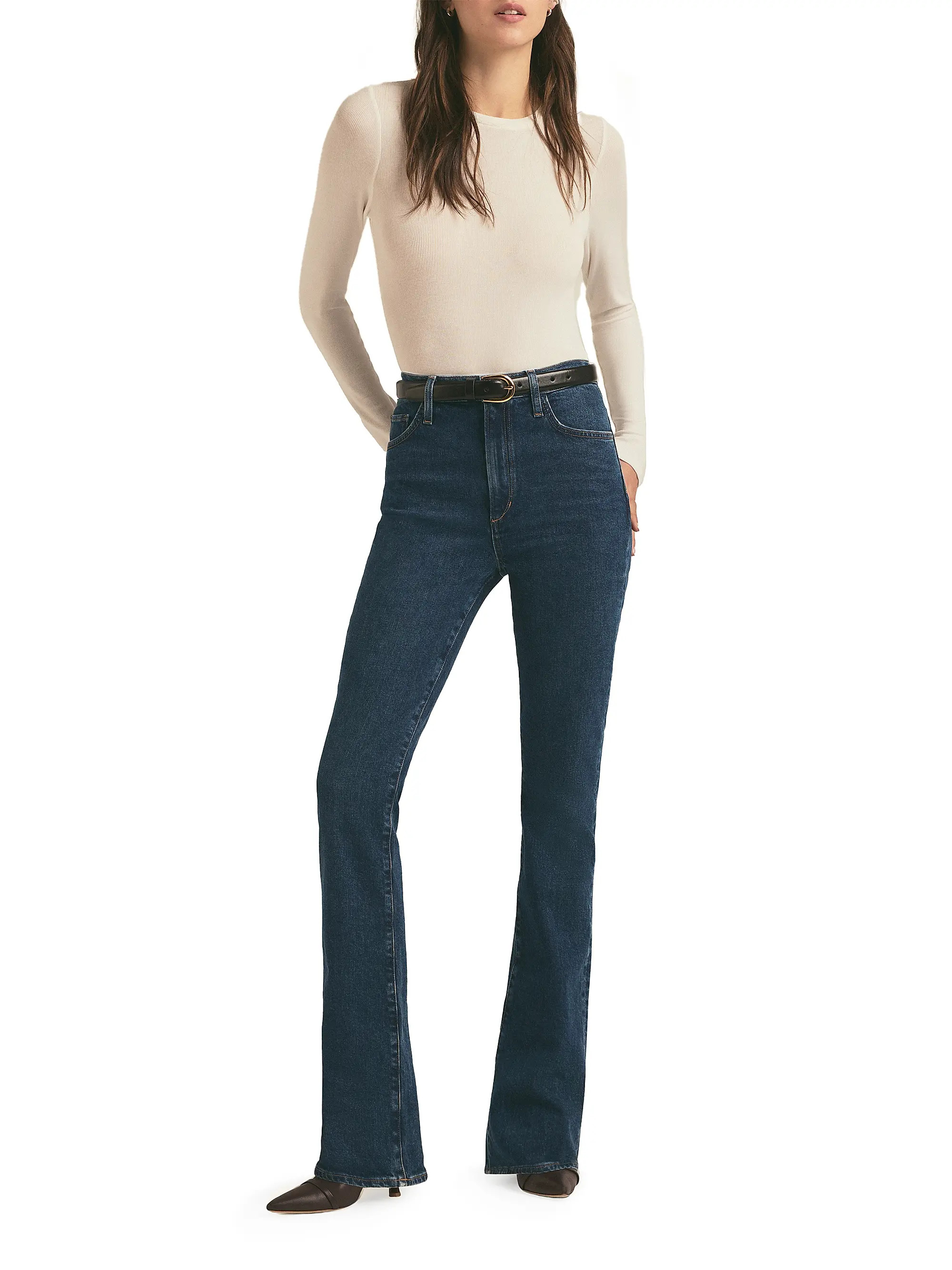Favorite Daughter Valentina High-Rise Boot-Cut Jeans | Saks Fifth Avenue | Saks Fifth Avenue