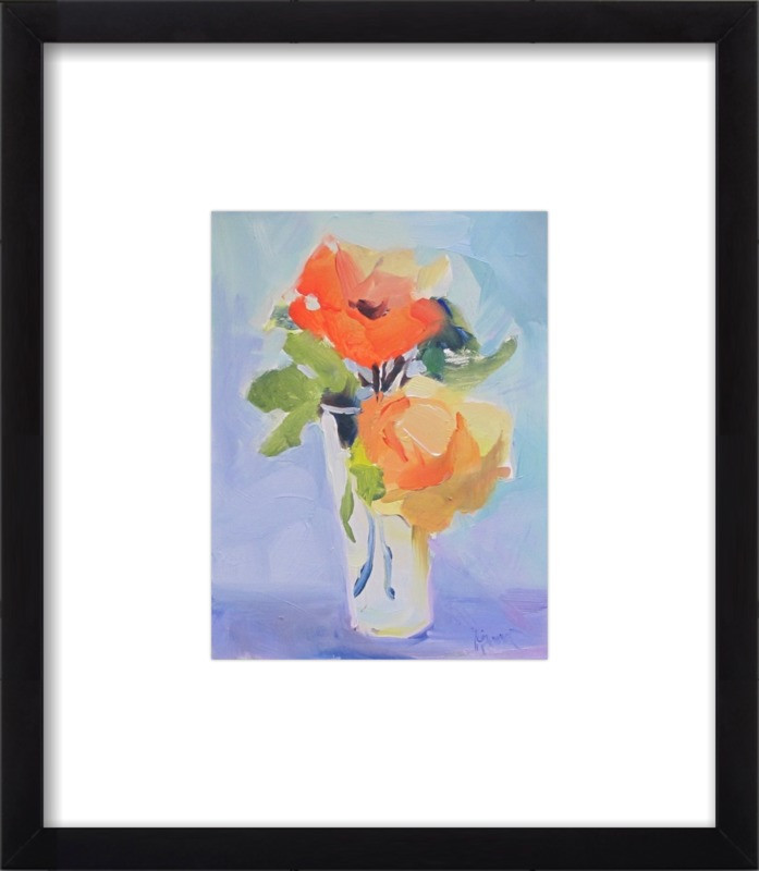 Orange and Yellow Roses | Artfully Walls